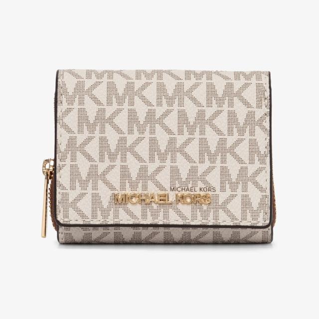 マイケル・コース（Michael Kors）/JET SET TRAVEL ミッド ジップウォレット スモール − MKシグネチャー