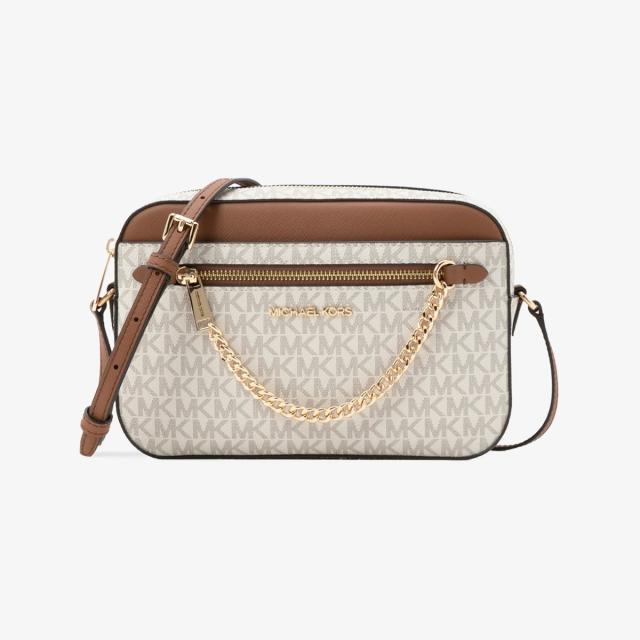 マイケル・コース（Michael Kors）/JET SET ITEM EW ジップ チェーン クロスボディ ラージ − MKシグネチャー