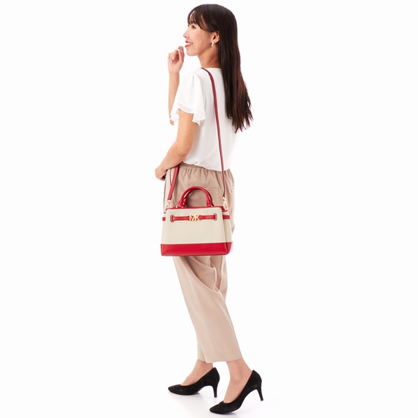 美品■マイケルコース MICHAEL KORS ベルテッド サッチェル スモール MICHAEL KORS｜REED センタージップ ベルテッド サッチェル