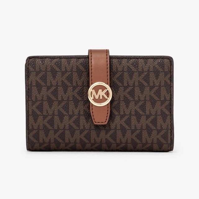 マイケル・コース（Michael Kors）/GREENWICH ジップアラウンド タブ ウォレット ミディアム − MKシグネチャー