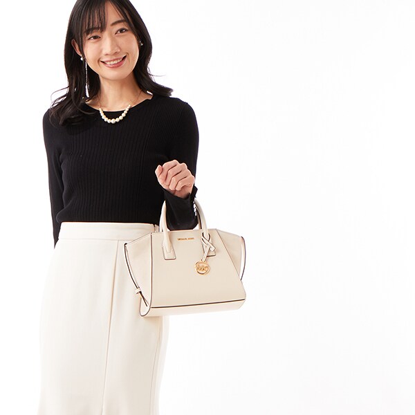 マイケル・コース（Michael Kors）/AVRIL ペブルドレザー サッチェル 