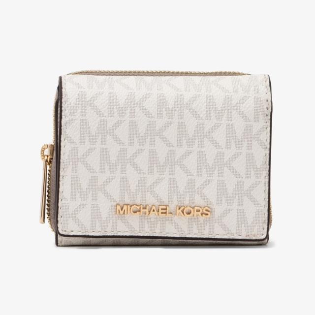マイケル・コース（Michael Kors）/JET SET TRAVEL ジップアラウンド ウォレット スモール − MKシグネチャー
