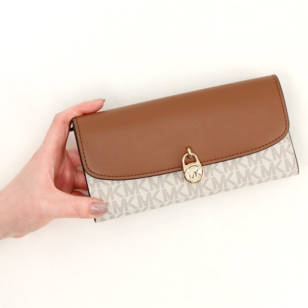 マイケル・コース（Michael Kors）/HAMILTON フラップ コンチネンタル ウォレット ラージ − MKシグネチャー マイケル・コース（Michael Kors）/HAMILTON フラップ コンチネンタル