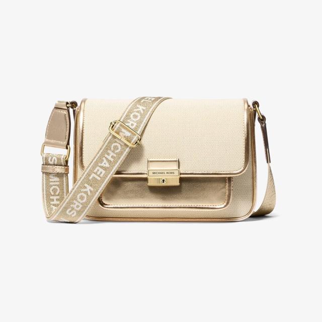 マイケル・コース（Michael Kors）/BRADSHAW キャンバス & メタリック クロスボディ ミディアム