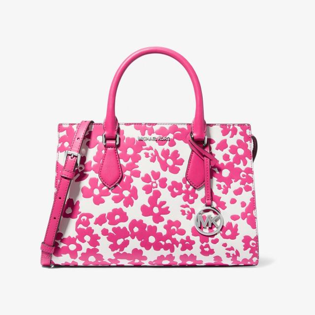 マイケル・コース（Michael Kors）/SHEILA シークイン フローラルプリント センタージップ サッチェル ミディアム