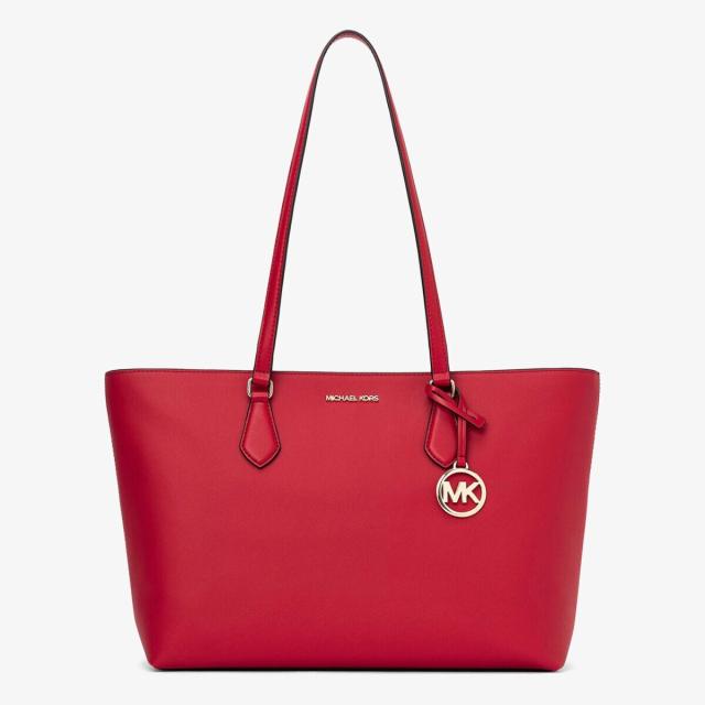 Michael Kors 赤 トートバッグ セット マイケル・コース（Michael Kors）/SHEILA ミッドファスナー トート ラージ