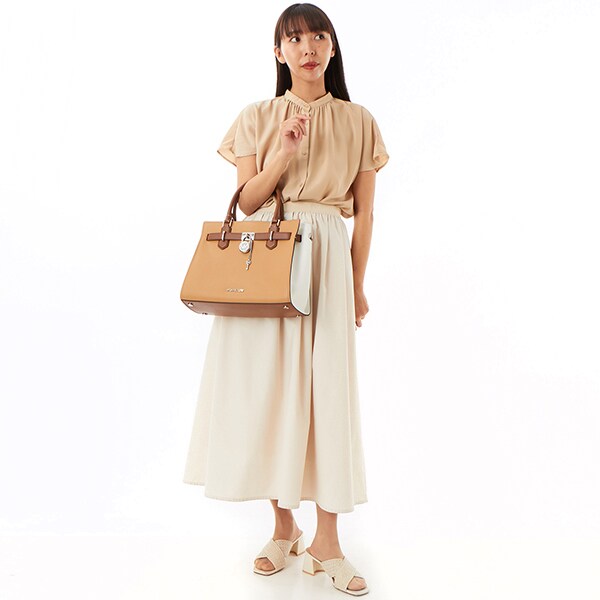 マイケル・コース（Michael Kors）/HAMILTON カラーブロック レザー