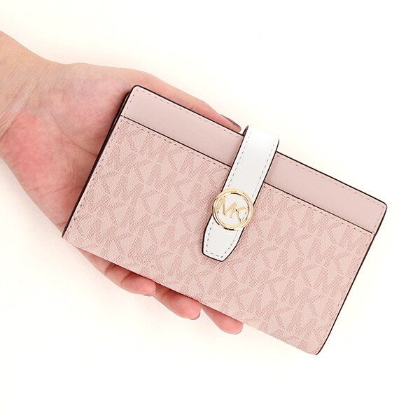 MICHAELKORS マイケルコース バケット シグネチャ柄 ホワイト 可愛い 