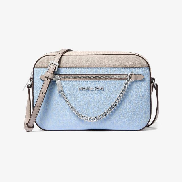 マイケル・コース（Michael Kors）/JET SET ITEM EW ジップ チェーン クロスボディ ラージ − MKシグネチャー