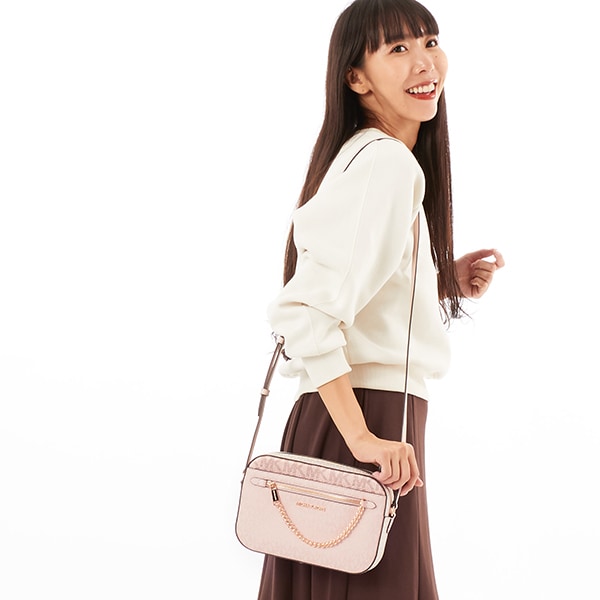 マイケル・コース（Michael Kors）/JET SET ITEM LG EW ZP CHAIN XBDY クロスボディ