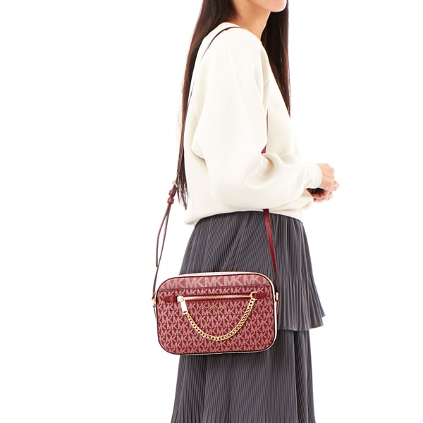 マイケル・コース（Michael Kors）/JET SET ITEM LG EW ZP CHAIN XBDY クロスボディ