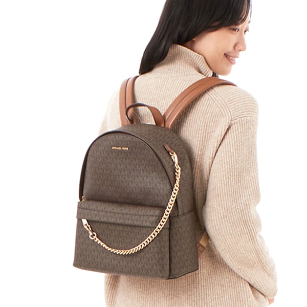 マイケル・コース（Michael Kors）/SLATER チェーン バックパック ミディアム − MKシグネチャー
