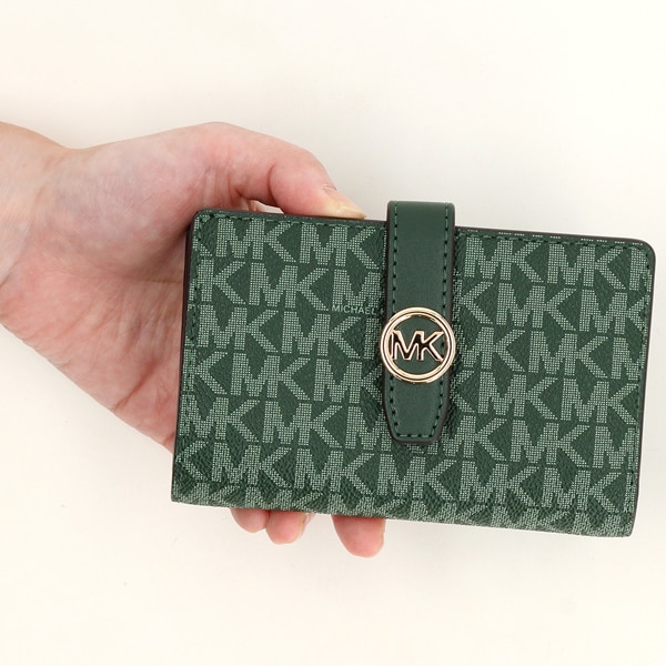 マイケル・コース（Michael Kors）/GREENWICH タブ ジップアラウンド ウォレット ミディアム − MKシグネチャー