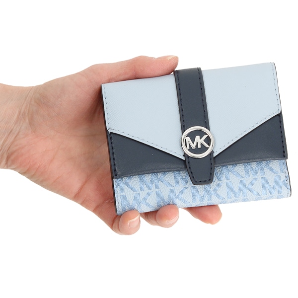 マイケル・コース（Michael Kors）/GREENWICH トライフォールド ウォレット ミディアム − MKシグネチャー