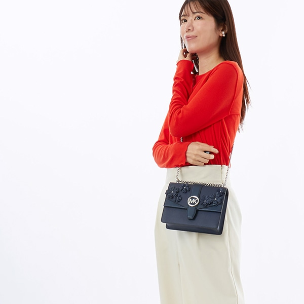 マイケル・コース（Michael Kors）/GREENWICH フローラル エンブリッシュ クロスボディ スモール