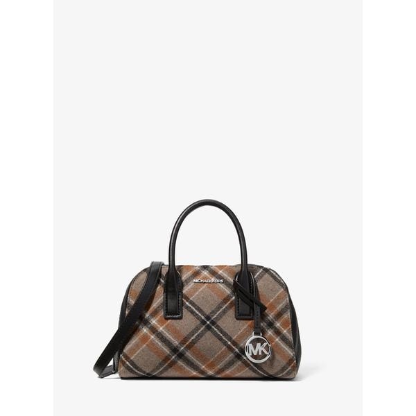 【NEW】マイケル・コース（Michael Kors）/ASHTON プレイドプリント ウールブレンド クロスボディ スモール