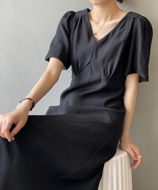 アイモン（Aimoon）/パフスリーブ ワンピース ロングワンピの通販はau