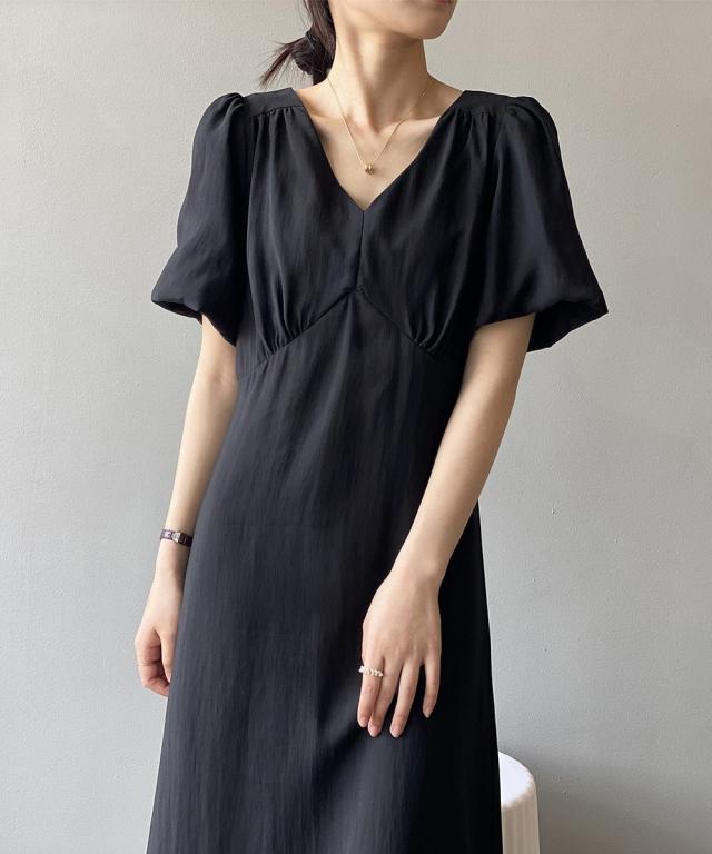 アイモン（Aimoon）/パフスリーブ ワンピース ロングワンピ