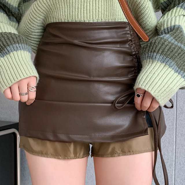 ミニミニストア（miniministore）/レザータイトスカートスリット