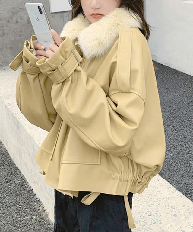 ミニミニストア（miniministore）/ファーライダースジャケットフェイクレザー