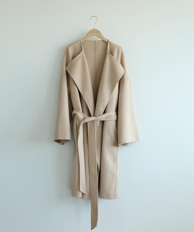 ディケイドクラシック（DECADE CLASSIC）/【DECADE CLASSIC】カシミヤ　ベルト付きコート