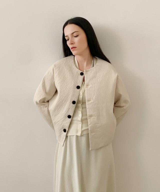 ディケイドクラシック（DECADE CLASSIC）/DECADE CLASSIC ノーカラーダウンジャケット