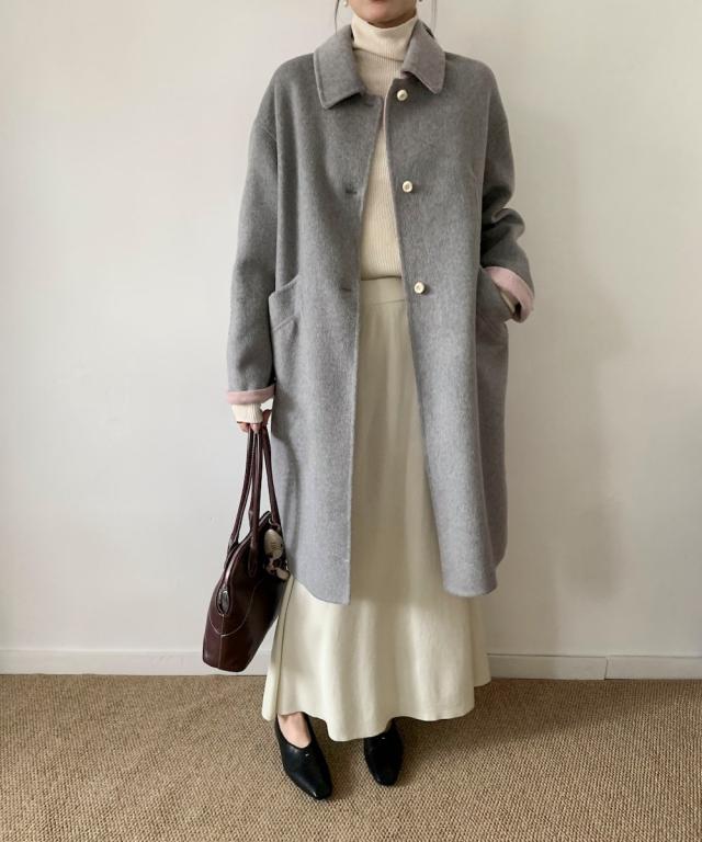 ディケイドクラシック（DECADE CLASSIC）/DECADE CLASSIC バイカラーウールチェスターコート