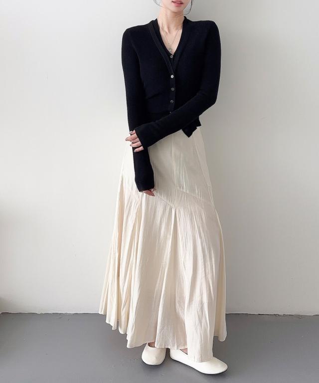 ディケイドクラシック（DECADE CLASSIC）/DECADE CLASSIC シアーロングフレアスカート_9