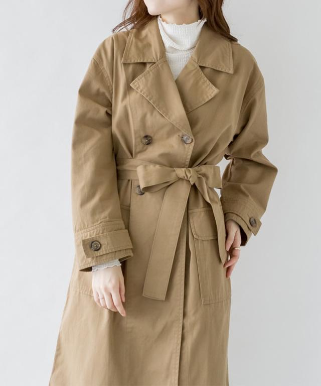 アットワン（atONE）/ツイルトレンチコート WOOL TRENCH-COAT/BEIGE