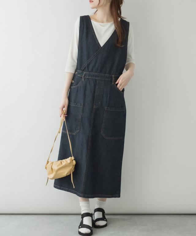 アットワン（atONE）/カシュクールデニムジャンスカ