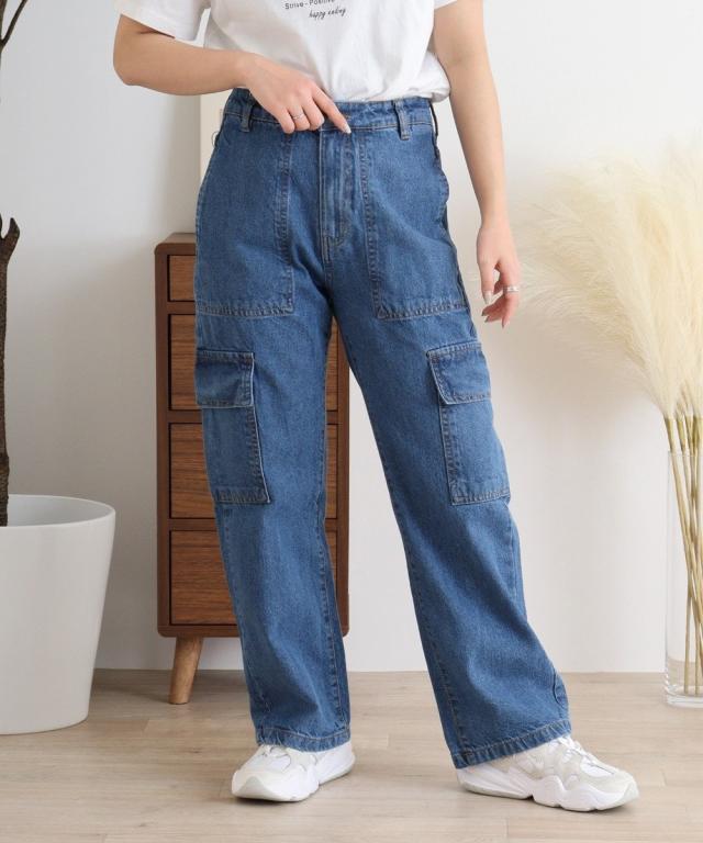 アットワン（atONE）/ヴィンテージ風ポケット加工カーゴパンツ