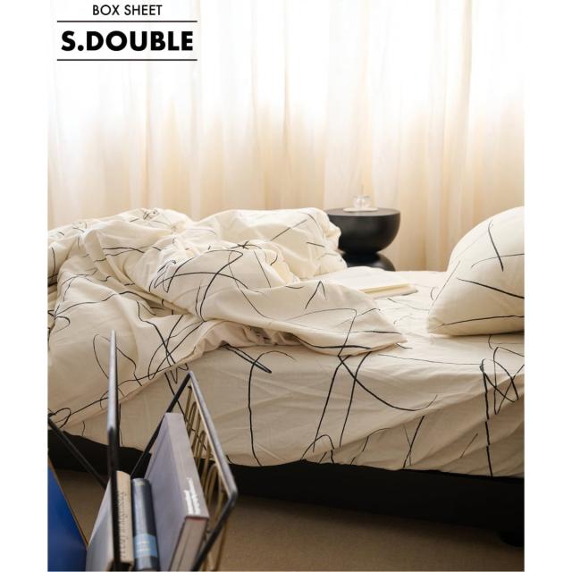 ジャーナルスタンダードファニチャー（JOURNAL STANDARD FURNITURE）/WEATHER LINES BOX SHEET S．D　ボックスシーツ セミダブル