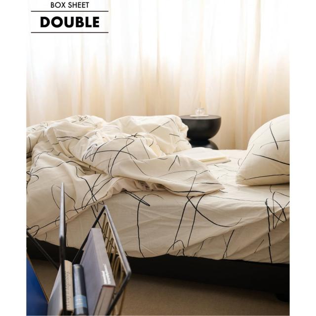 ジャーナルスタンダードファニチャー（JOURNAL STANDARD FURNITURE）/WEATHER LINES BOX SHEET D　ボックスシーツ ダブル
