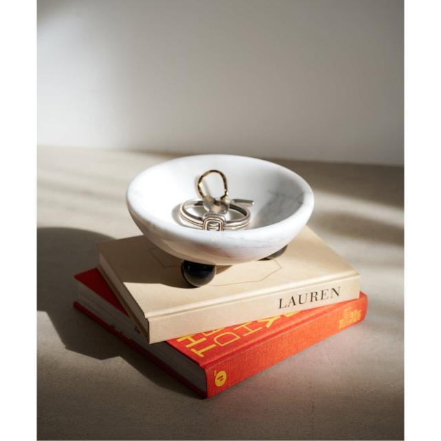 ジャーナルスタンダードファニチャー（JOURNAL STANDARD FURNITURE）/MARBLE BOWL WITH STAND　トレイ