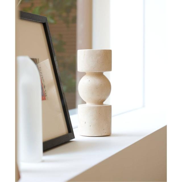 ジャーナルスタンダードファニチャー（JOURNAL STANDARD FURNITURE）/TRAVERTINE CANDLE HOLDER　キャンドルホルダー