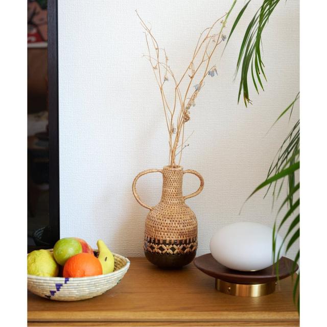 ジャーナルスタンダードファニチャー（JOURNAL STANDARD FURNITURE）/MIX WOVEN VASE HANDLE 17　フラワーベース