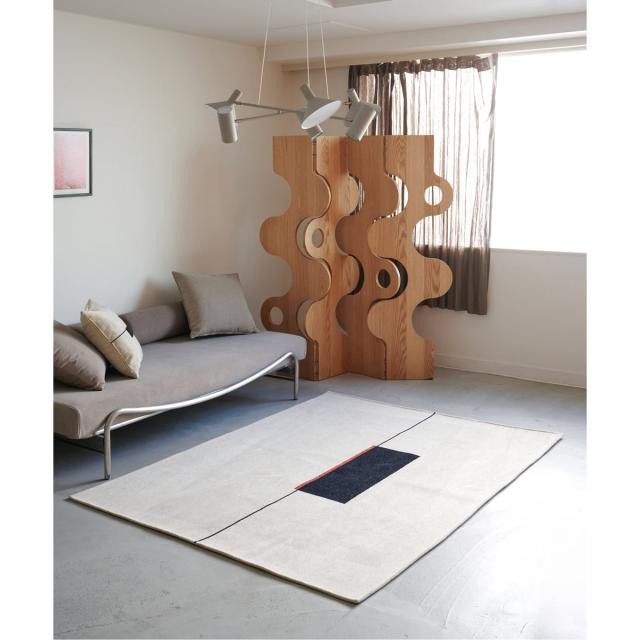 ジャーナルスタンダードファニチャー（JOURNAL STANDARD FURNITURE）/LINEAR GEO RUG 140X200 ライナージオ 引っ敷き