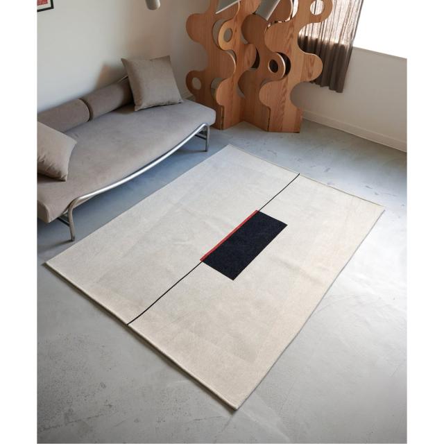 ジャーナルスタンダードファニチャー（JOURNAL STANDARD FURNITURE）/LINEAR GEO RUG 140X200 ライナージオ 引っ敷き