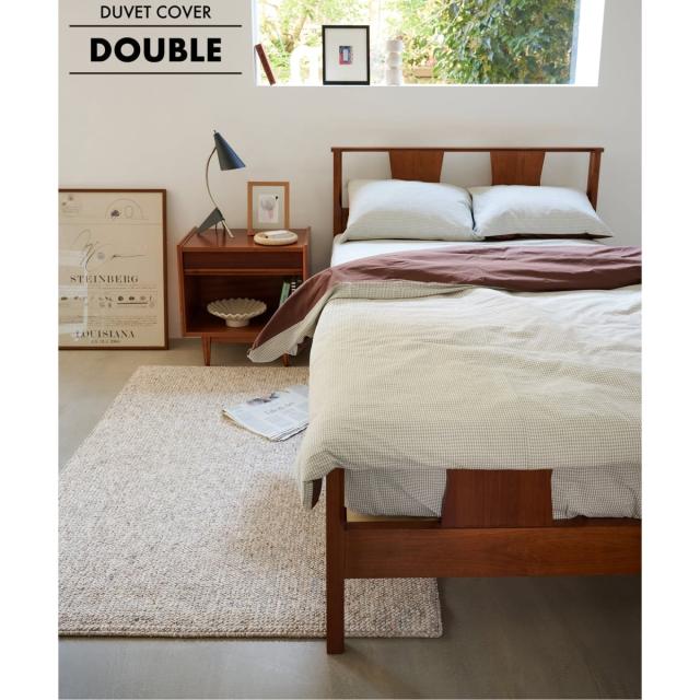 ジャーナルスタンダードファニチャー（JOURNAL STANDARD FURNITURE）/SUCKER CHECK DUVET COVER D　掛け布団カバー ダブル