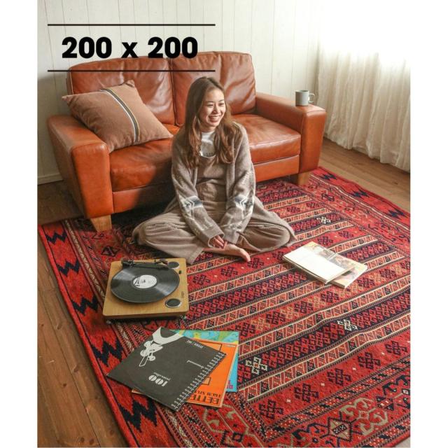 ACME FARNITURE MONTECITO RUG 200x200 ラグ Montecito Tiled Wool Rug | Taupe – Rugs USA