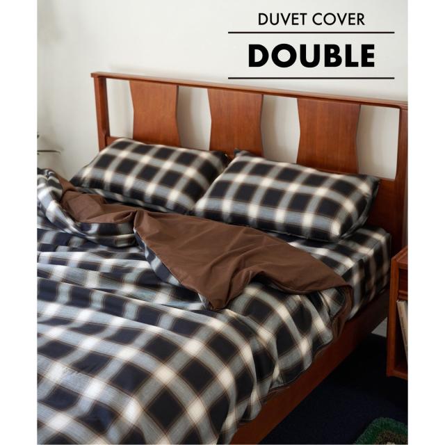 ACME アクメファニチャー　掛け布団カバー　ダブルサイズ　ストライプ アクメファニチャー（ACME Furniture）/OMBRE CHECK DUVET COVER