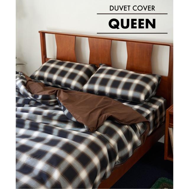 アクメファニチャー（ACME Furniture）/OMBRE CHECK DUVET COVER Q　掛け布団カバー クィーン
