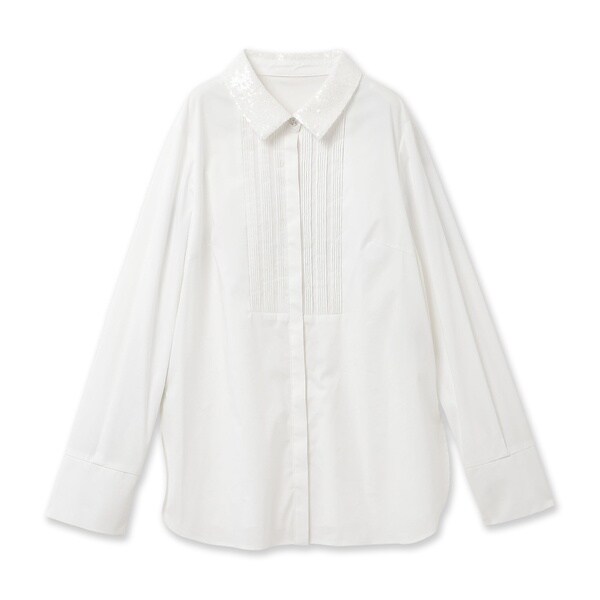 オーディア ミューズ（Audie a Muses）/スパンコール襟ブラウスの通販は