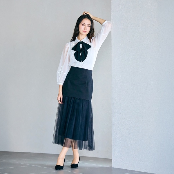 オーディア ミューズ（Audie a Muses）/タイトチュールスカート