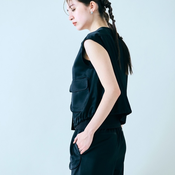 オーディア ミューズ（Audie a Muses）/【セットアップ対応】ワーク風フラットベスト_10