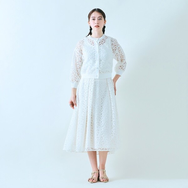オーディア ミューズ（Audie a Muses）/【セットアップ】プチフラワー刺繍スカート_2