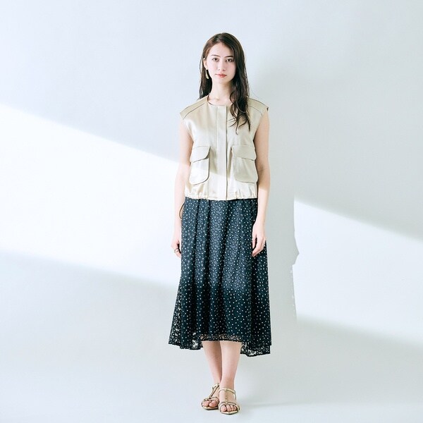 オーディア ミューズ（Audie a Muses）/【セットアップ】プチフラワー刺繍スカート_7