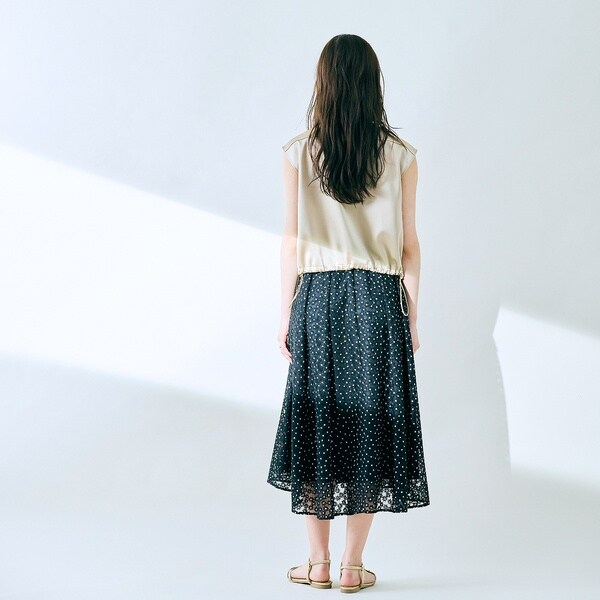 オーディア ミューズ（Audie a Muses）/【セットアップ】プチフラワー刺繍スカート_9