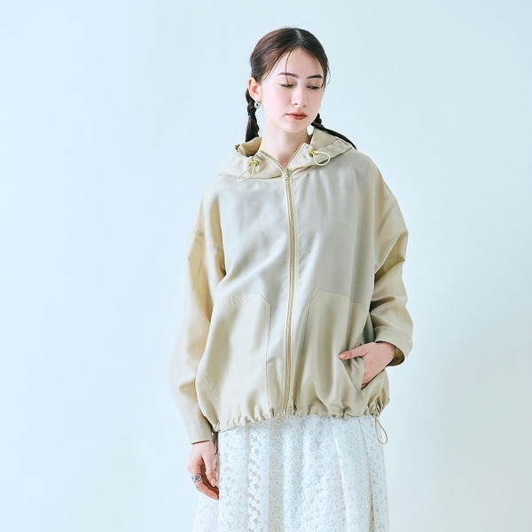RED VALENTINO】タフタ チュール フード フリル 長袖