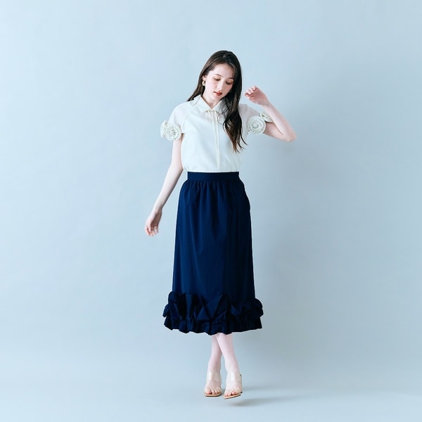 オーディア ミューズ（Audie a Muses）/【セットアップ対応】ギャザーフリルヘムスカート_1